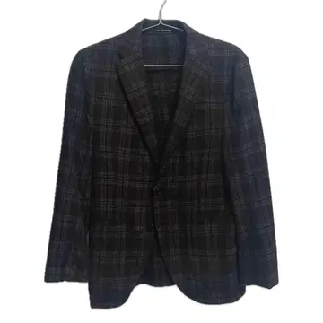 GREEN LABEL RELAXING 체크 무늬 울 2B 자켓