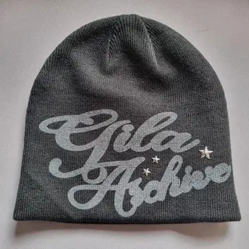 GIRA 스터드 니트 모자 블랙