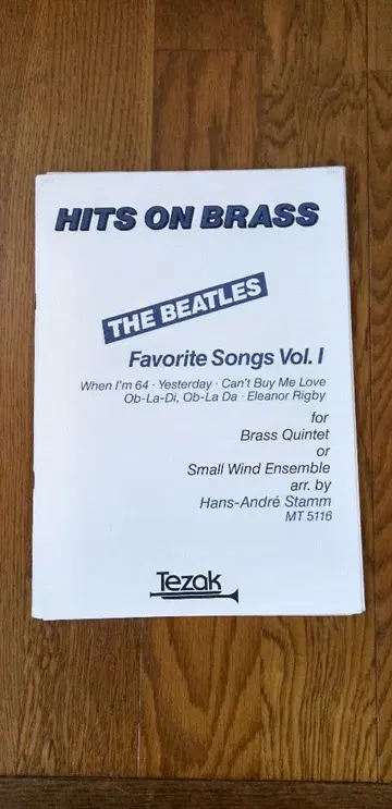 수입 악보 금관 5중주곡 비틀즈 곡 5곡