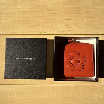 MARY QUANT 오렌지 3단 폴더형 지갑