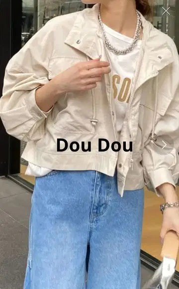 Dou Dou [WEB 한정판] 스탠드 숏 자켓