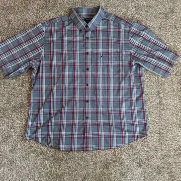 NAUTICA XXL 반팔 체크 셔츠