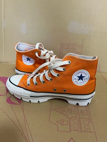 CONVERSE ALL STAR 오렌지 하이컷 스니커즈