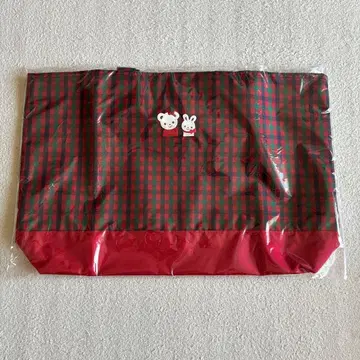 familiar 체크 무늬 토트백 랩핑 선물