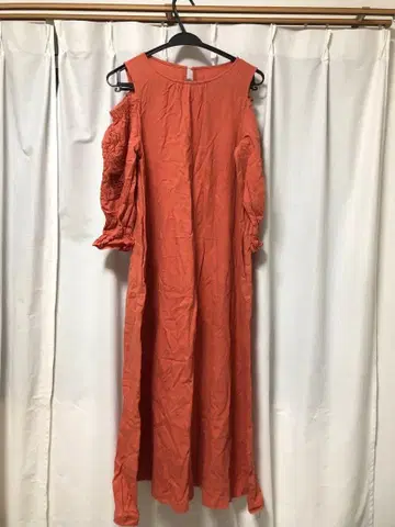 니코앤드 오프숄더 롱 원피스 오렌지