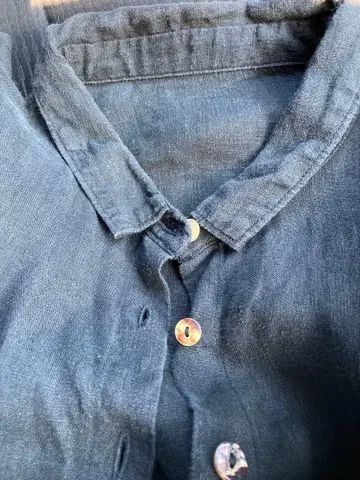 pas a pas 파스아파스 블라우스 린넨 100% 블랙