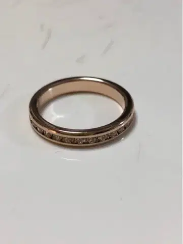 로즈 골드 스톤 반지