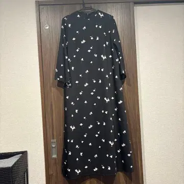 Milaowen 미라 오웬 미니 꽃무늬 롱 원피스