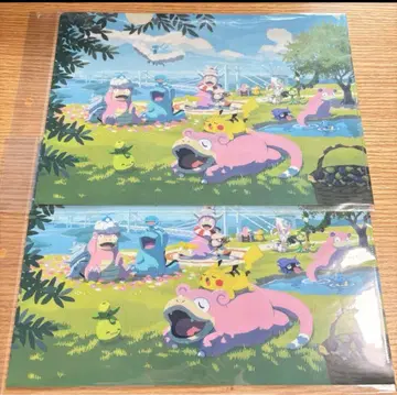 A4 클리어 파일 포켓몬 센터 카가와 야돈 미개봉 새상품 2세트