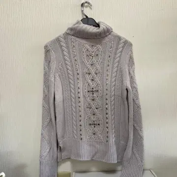 더마 컬렉션 럭셔리 비쥬 케이블 니트 스웨터 터틀 M, 9호