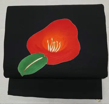 시오제 나고야 오비 열림 방식 동백 직접 그림 8520