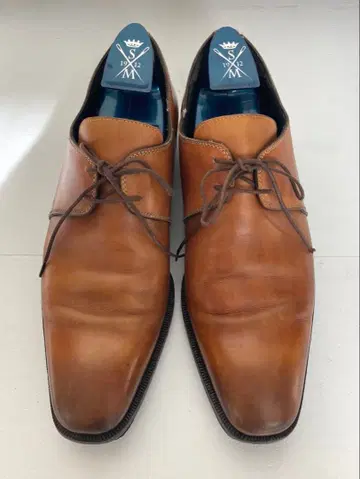 스톨 만테라시 브라운 가죽 비즈니스 슈즈