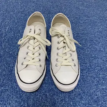[가죽] CONVERSE REACT 화이트 로우컷 스니커즈