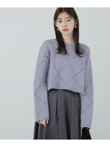 2024 앙제리나 아이렛 니트 WEB 한정 컬러: 블루