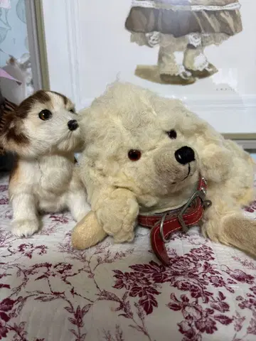 앤티크 파자마 독 봉제 인형