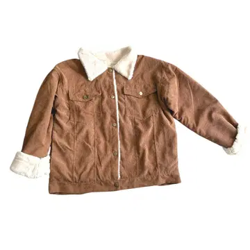 브라운 코듀로이 보아 자켓