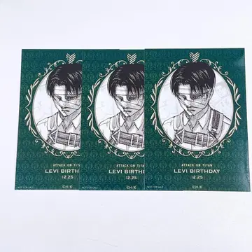 진격의 거인 리바이 Anique 혜택 브로마이드 엽서