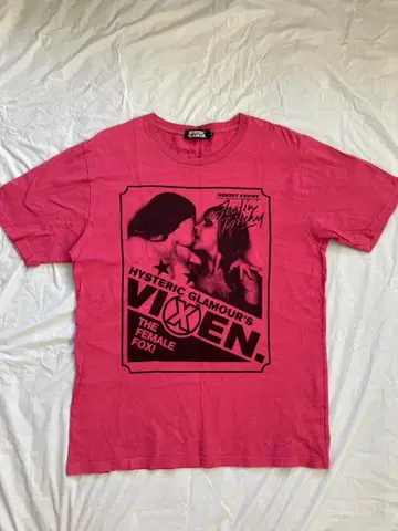 HYSTERIC GLAMOUR VIXEN T셔츠 M 사이즈 핑크
