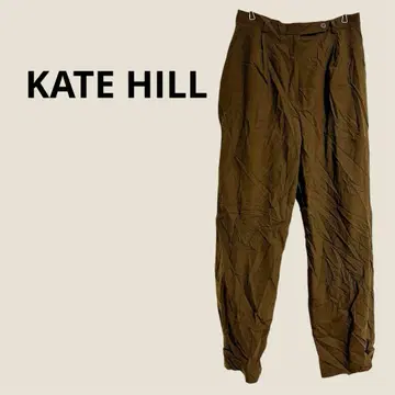 KATE HILL 와이드 팬츠 올리브색 petite