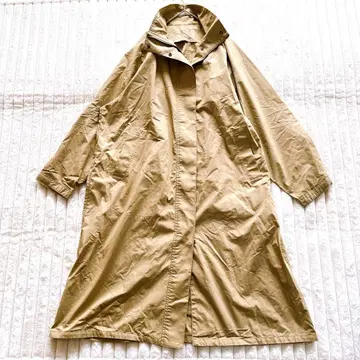 무인양품 롱 코트 아우터 XL 라이트 브라운 방한