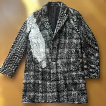 EDIFICE 글렌체크 체스터 코트 사이즈 48