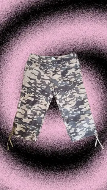 카모플라쥬 밀리터리 스타일 하프 팬츠 7부 기장