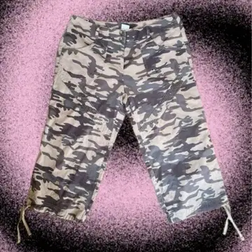 카모플라쥬 밀리터리 스타일 하프 팬츠 7부 기장