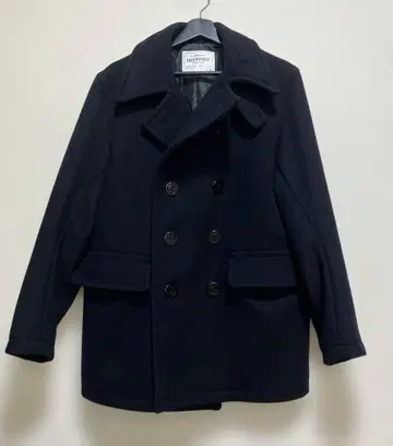 새상품급 남성용 피 코트 네이비 백넘버 Right-on