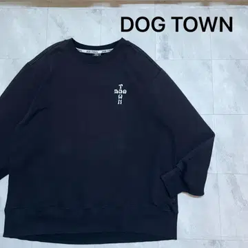 DOG TOWN 도그타운 흑룡 맨투맨 자수 프린트 드래곤
