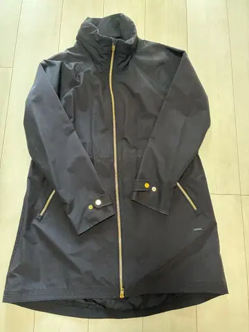 [ ATHLETA ] 후드 부착 네이비 롱 마운틴 파카 M