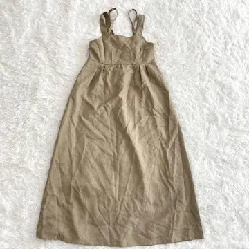 새상품 택 포함 시마무라 Rafraf 오버롤 스커트 L 롱 그레이지