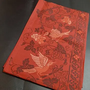 C45 치도리야 나고야 오비 새 꽃무늬