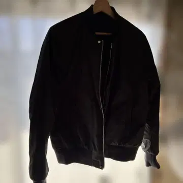 블랙 봄버 자켓 M 사이즈 리버서블 글로벌 워크