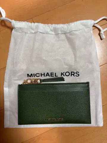 MICHAEL KORS 그린 가죽 장지갑