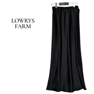 [ LOWRYS FARM ] F 롱 타이트 스커트 블랙 허리밴딩 새상품급