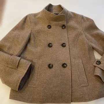 23구 브라운 더블 브레스트 자켓 38 울 100%