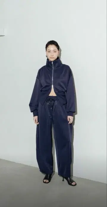 HANNE 더블 허리 저지 팬츠