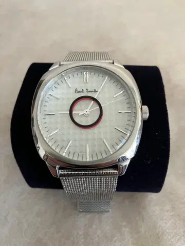 작동 폴스미스 실버 솔라 QZ 손목시계