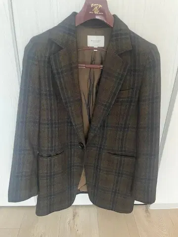 BEAUTY&YOUTH 체크 무늬 테일러드 자켓 S