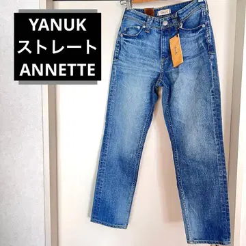YANUK 스트레이트 데님 ANNETTE 라이트 블루 22