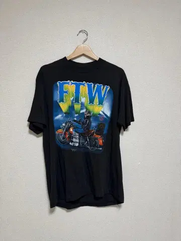 FTW 빈티지 T셔츠 90s XL 사이즈 블랙 레어 파격
