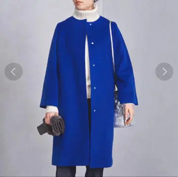 [ 새상품급 ] UNITED ARROWS 노카라 벨 슬리브 코트 파랑