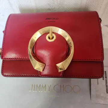 미사용 JIMMY CHOO 레드 숄더백