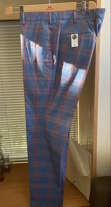 [ 택 포함 미사용품 ] PT 토리노 체크 팬츠 50