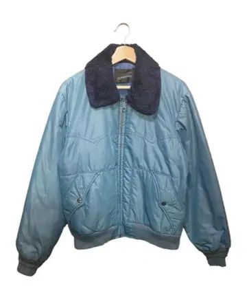 70s JC Penney 옷깃 보아 봄버 자켓 쉘 지퍼