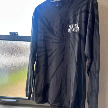 SUPER BEAVER 타이다이 패턴 롱 슬리브 T셔츠