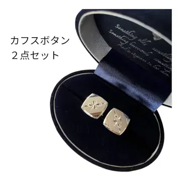 [ 새상품급 ] 묶음 판매 커프스 단추 2세트 타이 턱 포함