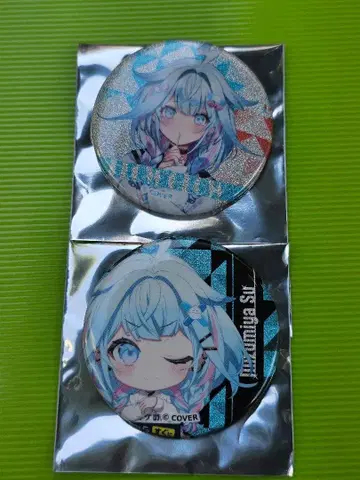 FLOW GLOW 가라오케 철인 카라테츠 글리터 캔뱃지 미즈미야 스우