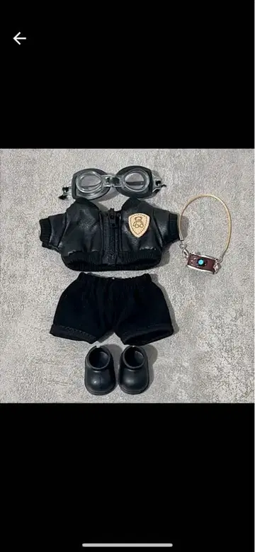 LABUBU 옷 갈아입기 17cm 6세트 라브브 의류 블랙