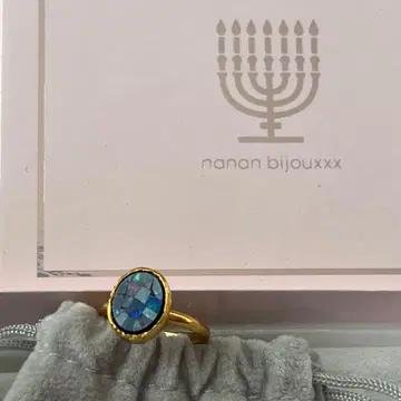 나난 비쥬 모자이크 오팔 반지 골드